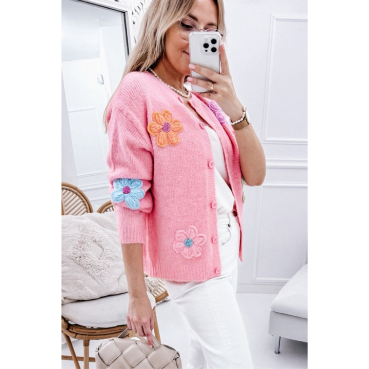 Leila | Cardigan pour femme | Motif Floral