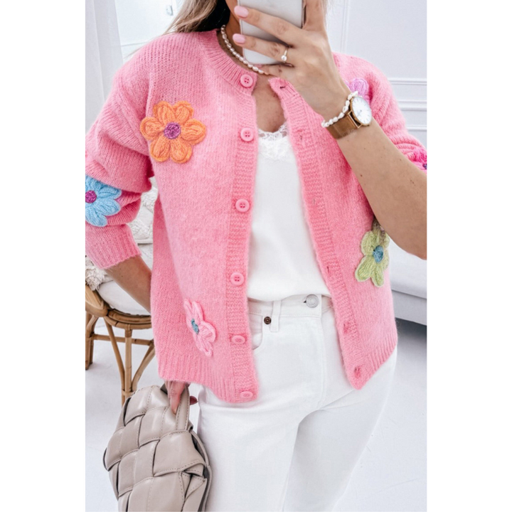 Leila | Cardigan pour femme | Motif Floral