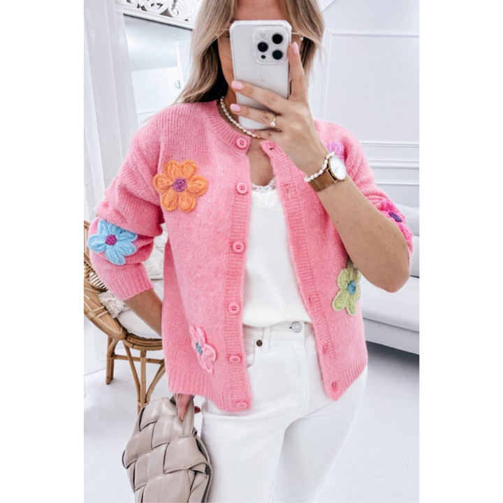 Leila | Cardigan pour femme | Motif Floral