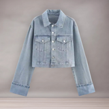 Ensemble Veste Courte en Jean et Jean Large Femme | Décontracté Stylé