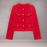 Veste Femme Courte Élégante | Détails Boutons
