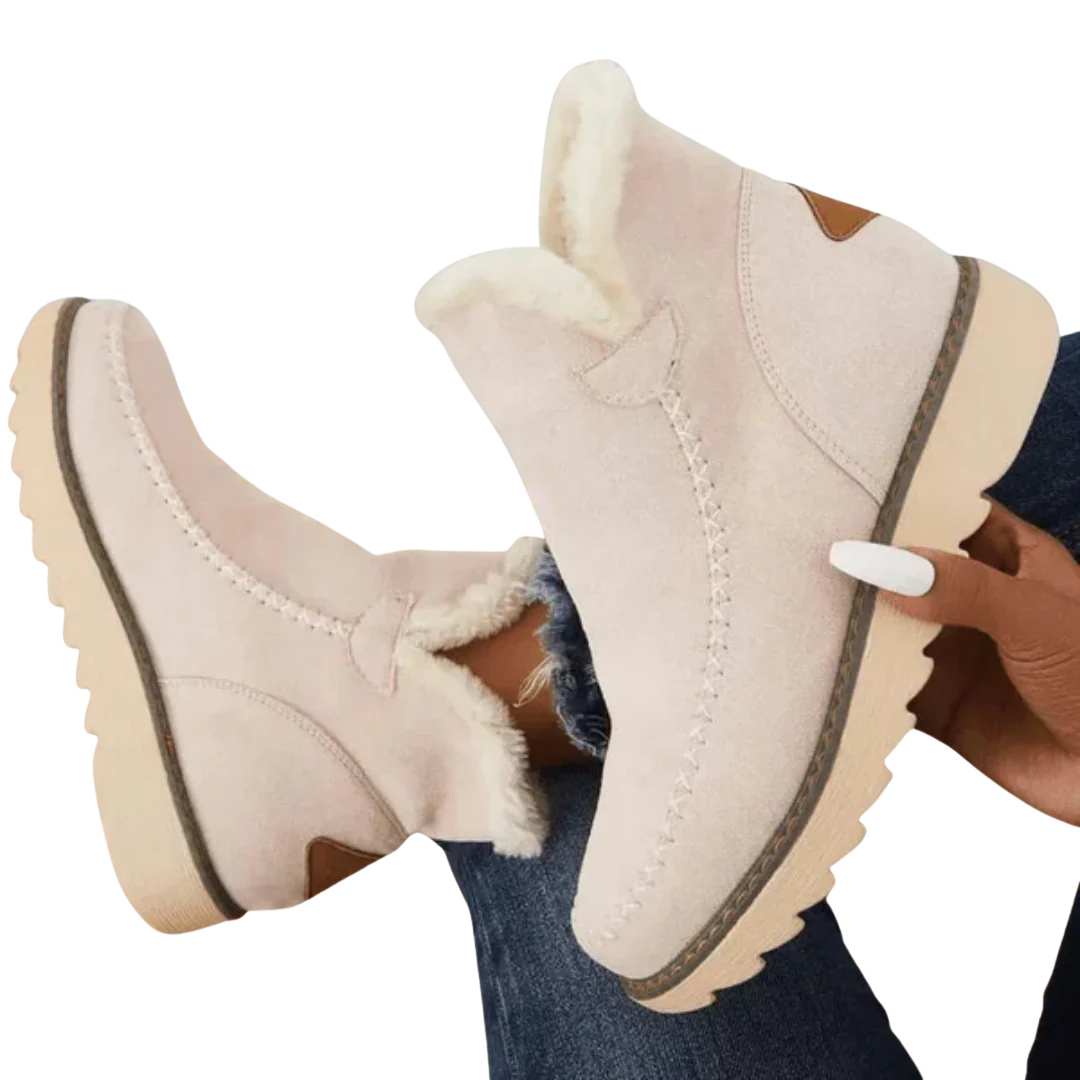 Bottes de neige à semelle en caoutchouc pour femmes | Slip-On