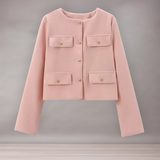 Veste Femme Courte Élégante | Détails Boutons