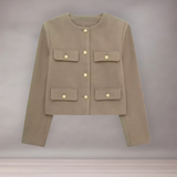 Veste Femme Courte Élégante | Détails Boutons