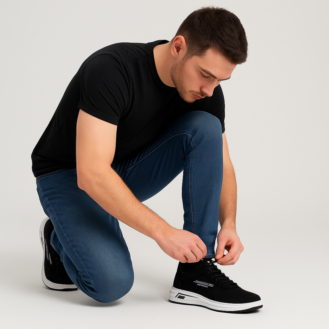 Koronkowe trampki męskie | Niski model