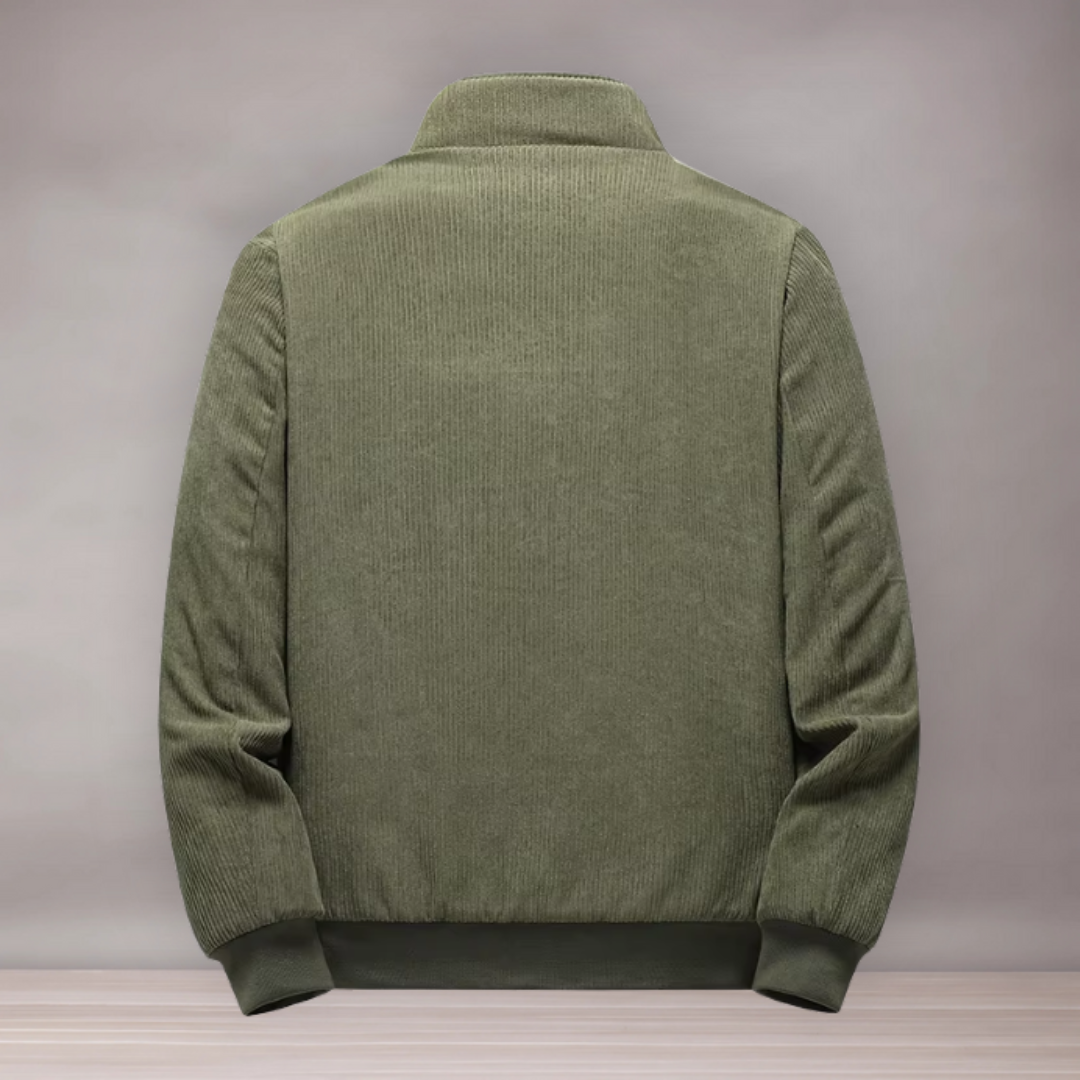 Blouson en velours côtelé pour hommes | Fermeture zippée