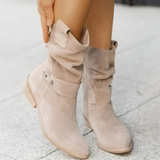 Bottes mi-mollet pour femmes | Fermeture à glissière latérale
