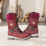 Bottes de Neige pour Femmes | Lacets et Bord Tricoté