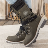 Bottes de Neige pour Femmes | Lacets et Bord Tricoté