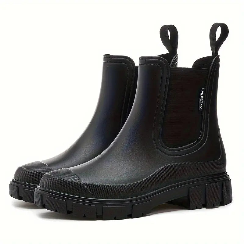 Bottes de pluie pour femme | Hauteur cheville avec languettes