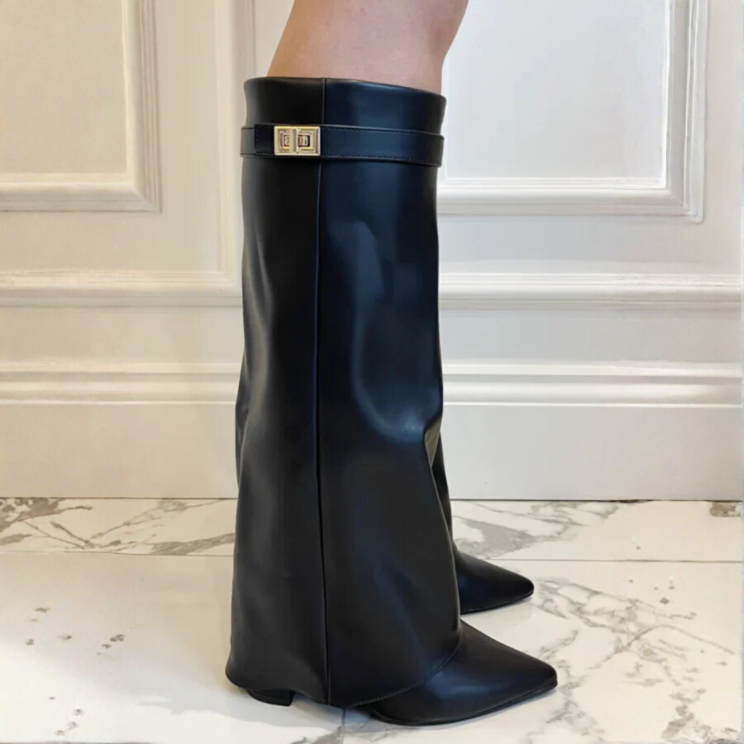 Bottines Hautes avec Talon Élégant pour Femme