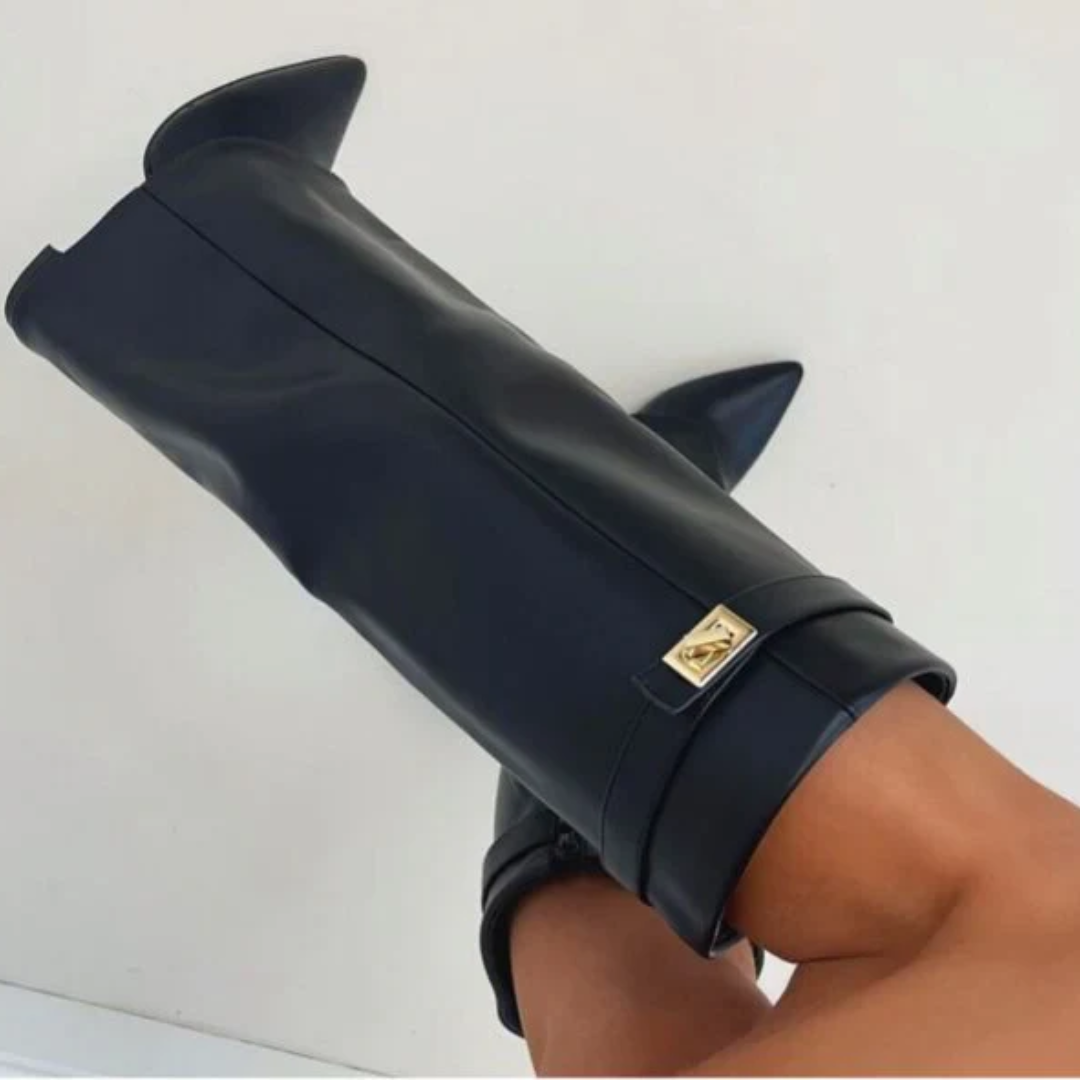 Bottines Hautes avec Talon Élégant pour Femme