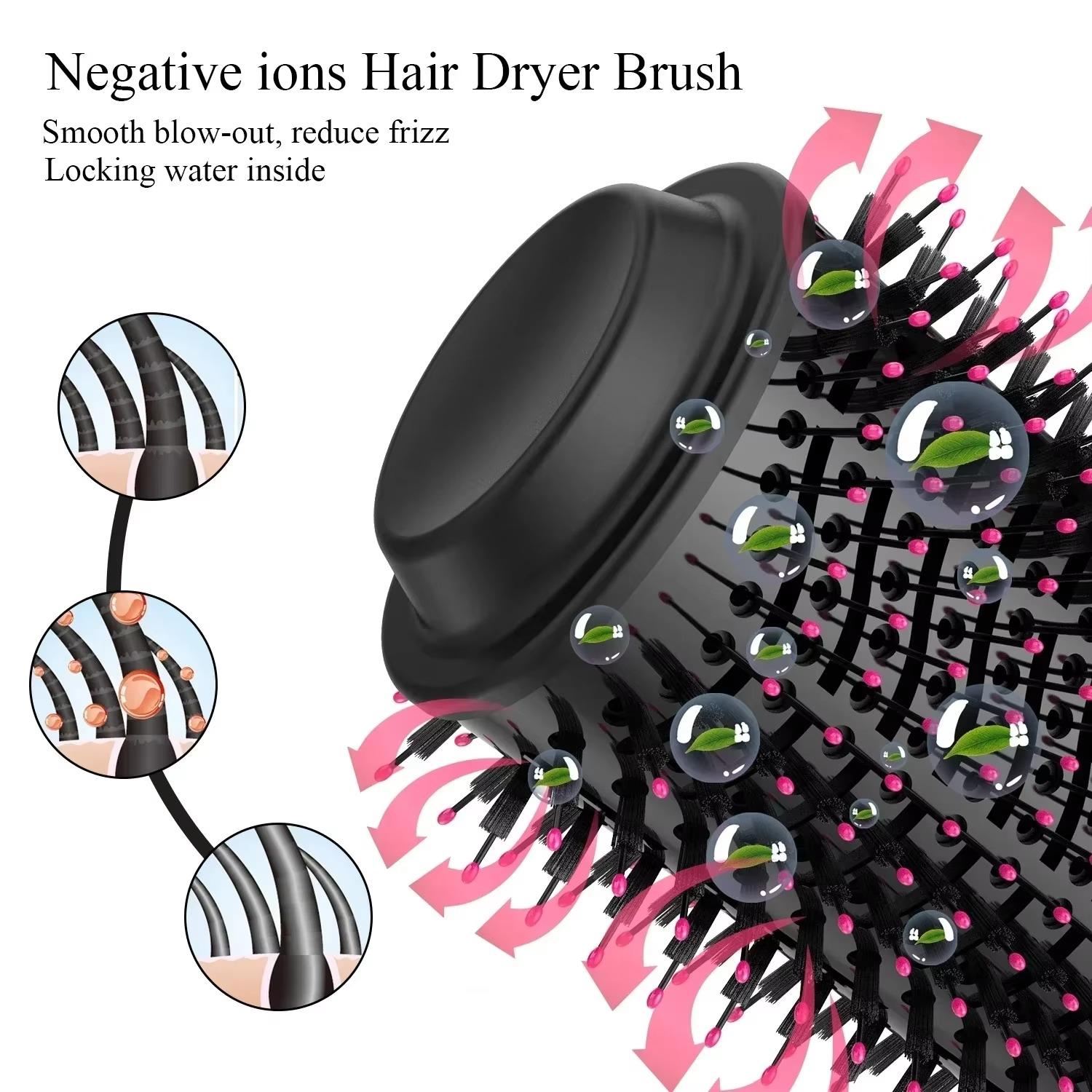 Brosse et sèche-cheveux 2 en 1
