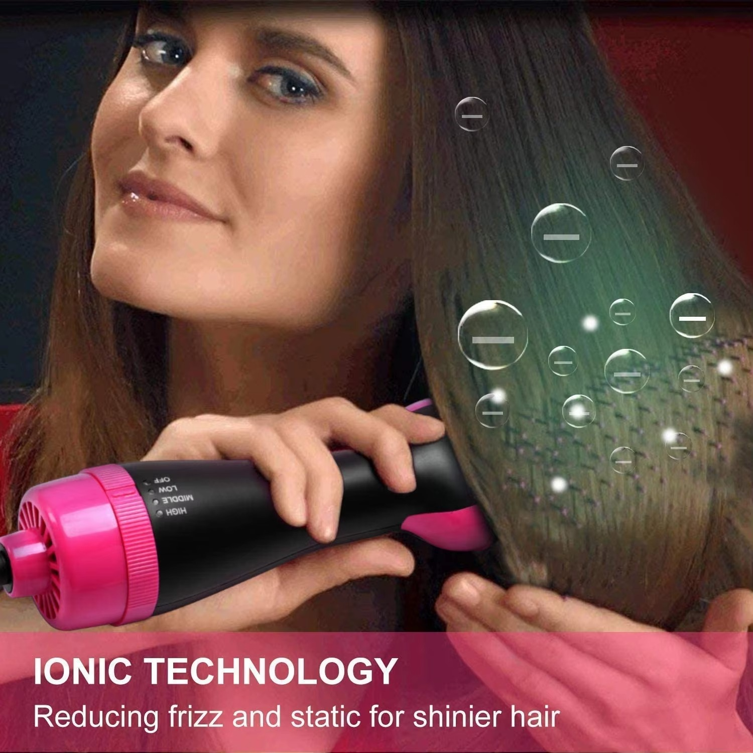 Brosse et sèche-cheveux 2 en 1