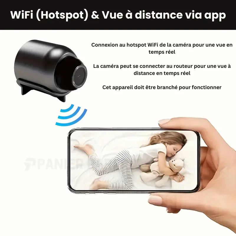 Caméra de Surveillance Sans Fil - SecuView - Vision Nocturne HD - Surveillance en Direct