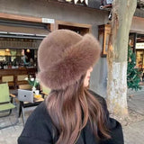 Chapeau - Fiorenza - Extérieur en fourrure - Doublure intérieure
