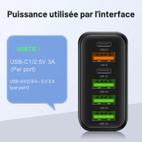 Chargeur - Voltura - 65W - 6 Ports