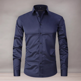Chemise extensible pour homme | coupe slim fit