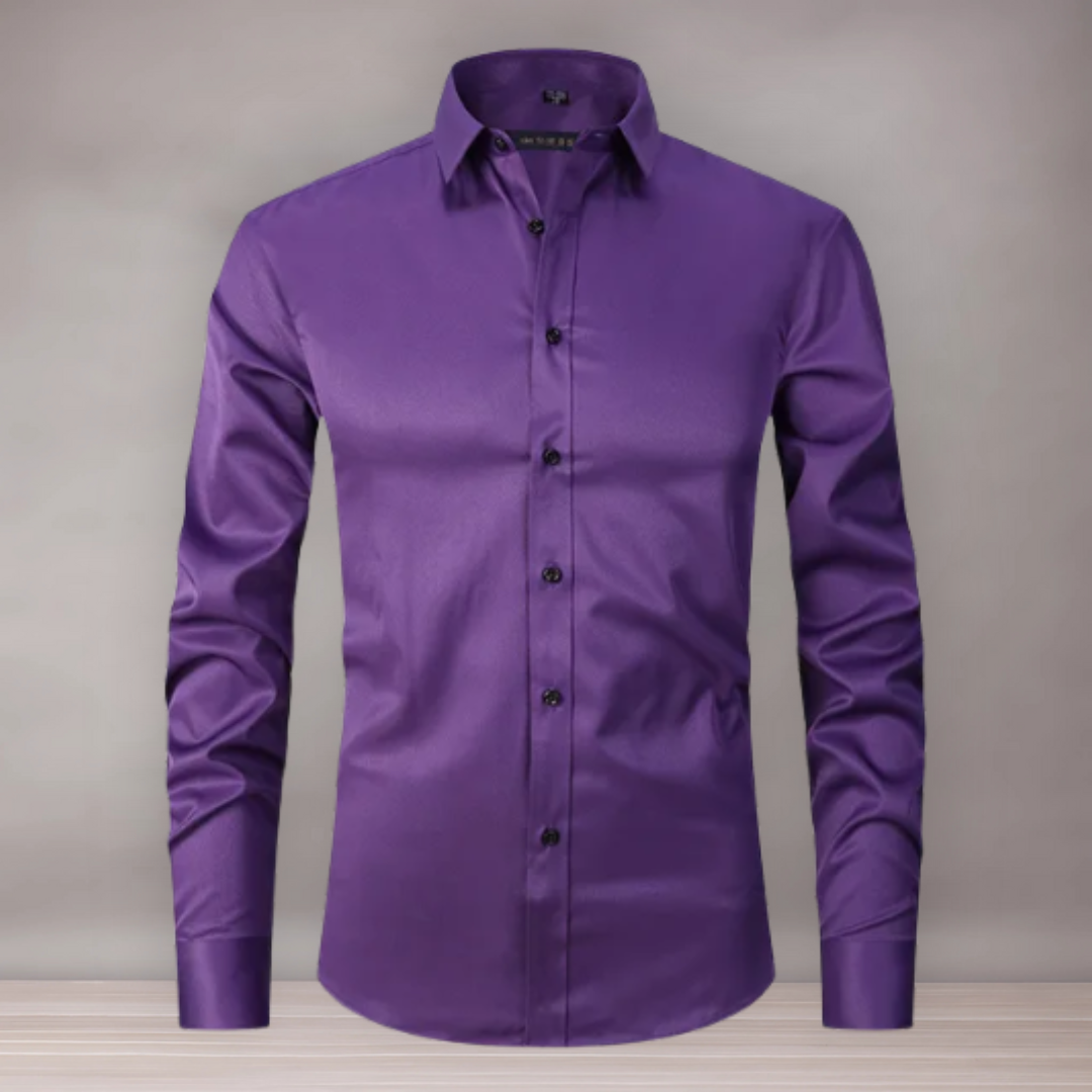 Chemise extensible pour homme | coupe slim fit
