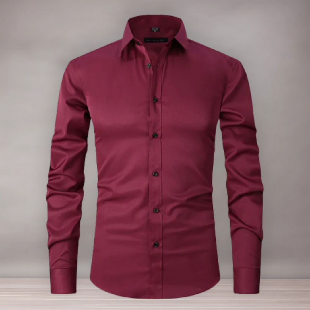 Chemise extensible pour homme | coupe slim fit