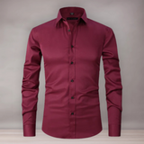 Chemise extensible pour homme | coupe slim fit