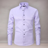 Chemise extensible pour homme | coupe slim fit