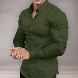 Slim Fit Shirt | Materiał rozciągający