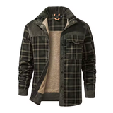 Koszula w kratę dla mężczyzn | Ciepła kurtka jesienno-zimowa