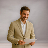 Costume moderne en lin pour homme | lignes droites