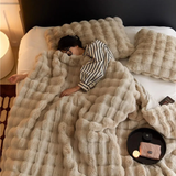 Koc polarowy - Cozilo - Duży rozmiar - Powierzchnia włóknista