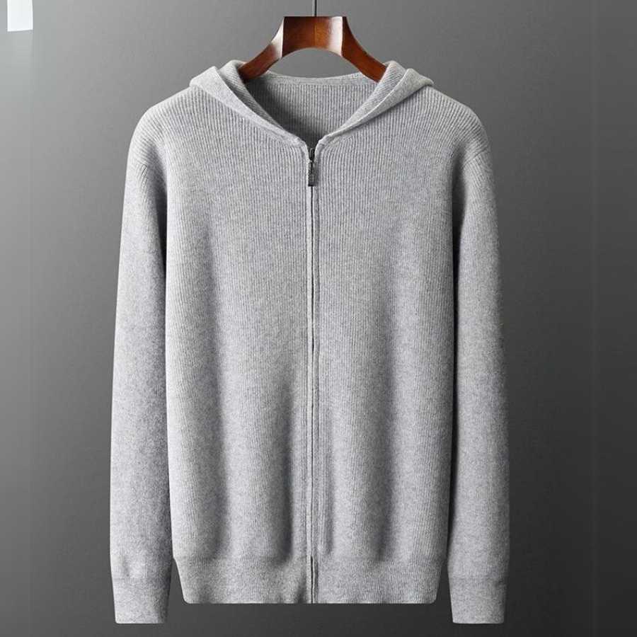 Sweter z kapturem męski | Klasyczne cięcie