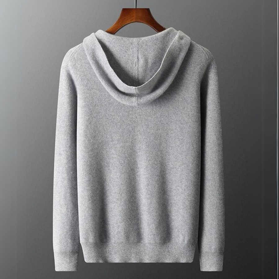 Sweter z kapturem męski | Klasyczne cięcie