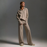 Zestaw damski | Koszulka polo i spodnie z długim rękawem