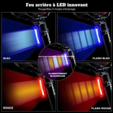 Feu arrière de vélo - LuminaSafe - Rechargeable USB-C - 110 Lumen