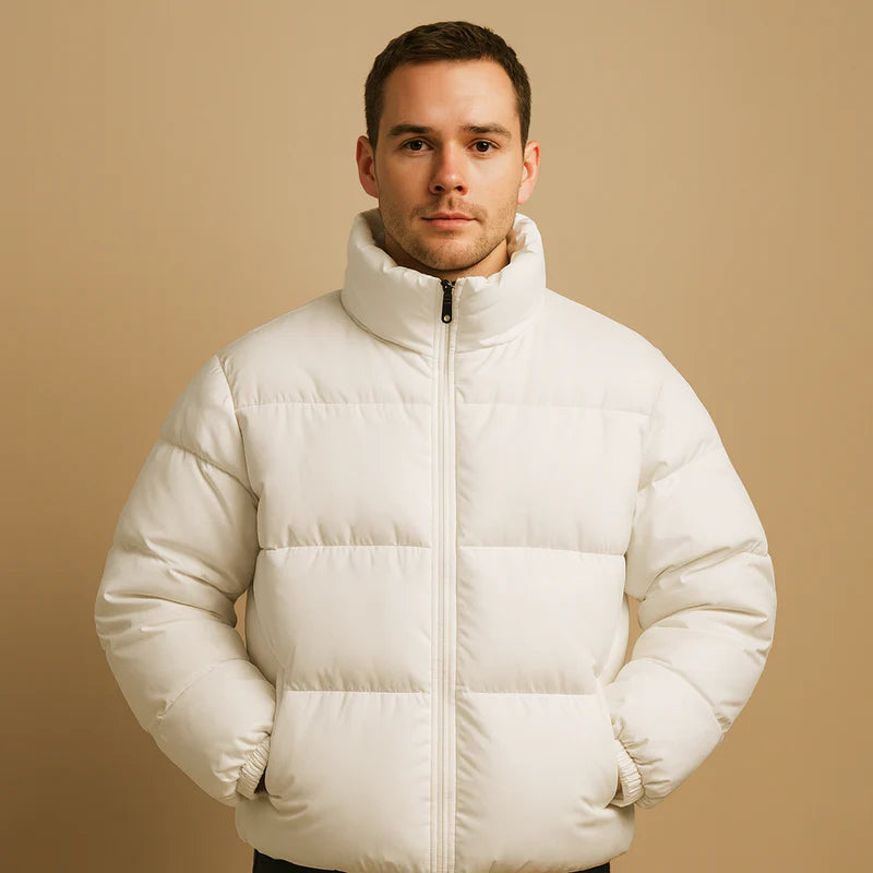 Manteau d’hiver doublé pour hommes | Avec capuche