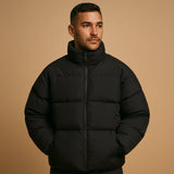 Manteau d’hiver doublé pour hommes | Avec capuche
