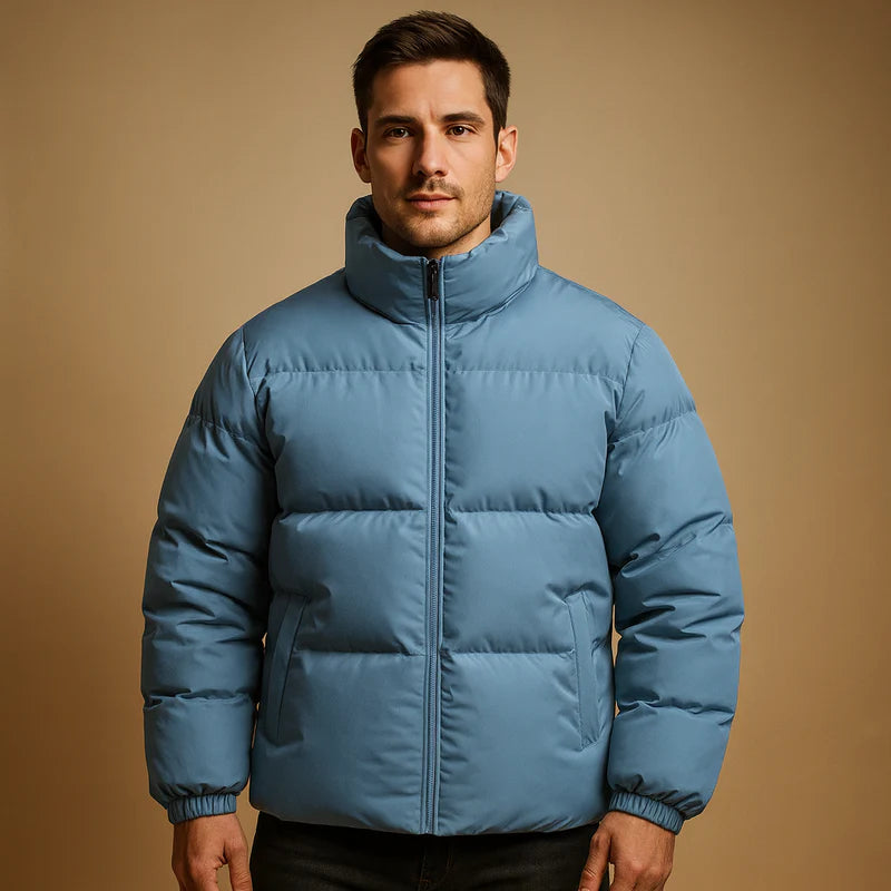 Manteau d’hiver doublé pour hommes | Avec capuche