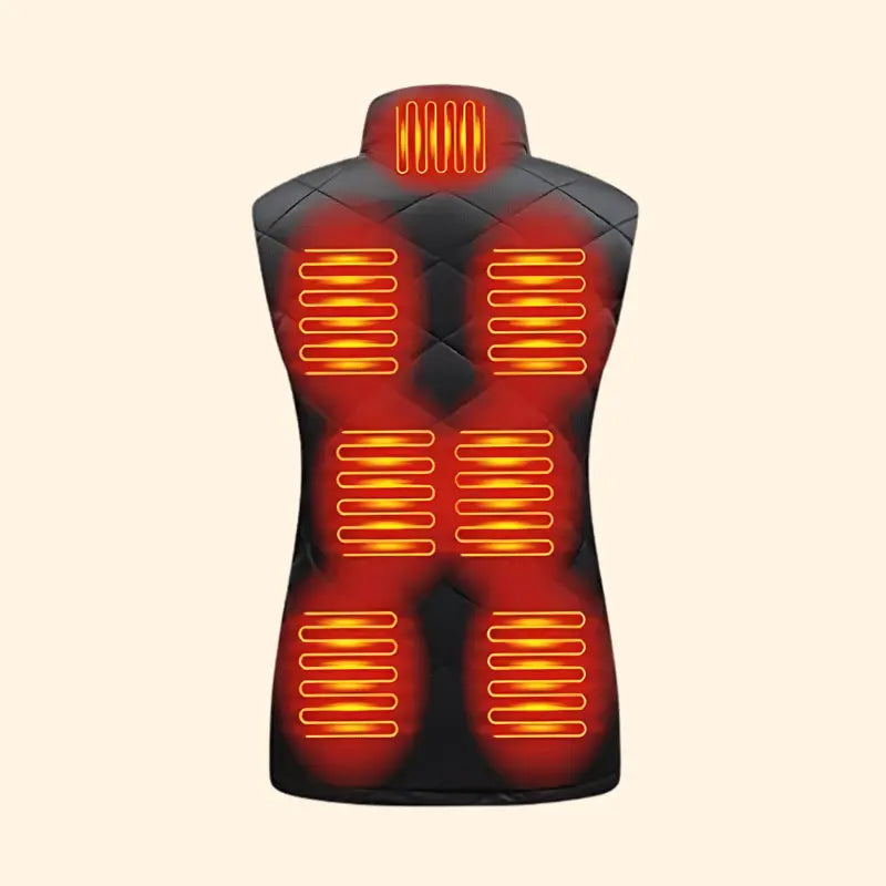 Gilet chauffant pour femme | Température réglable