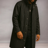 Imperméable long pour hommes | Style à capuche