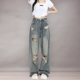 Jean Femme Large Déchiré | Style Décontracté