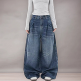 Jean large pour femmes | Taille décontractée et coupe ample