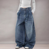 Jean large pour femmes | Taille décontractée et coupe ample