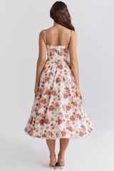 Robe de mariée à bretelles réglables | Robe midi en tulle