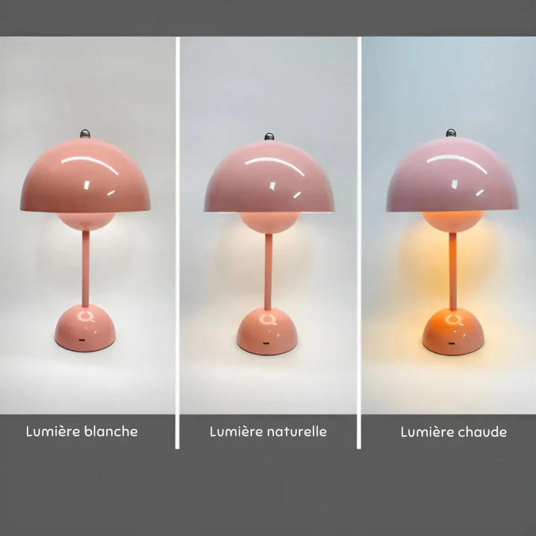 Lampe de table - NordaLight - Style scandinave - Abat-jour rond