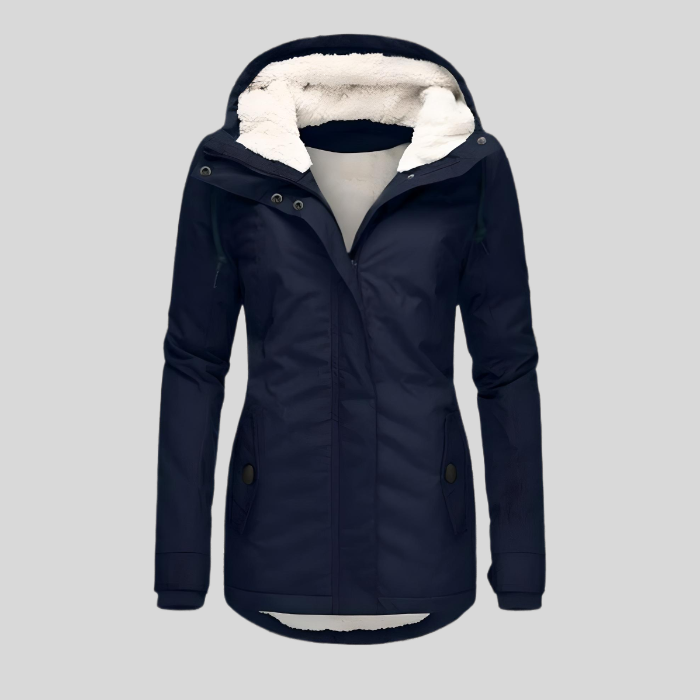 Veste d’hiver longue pour femmes | Capuche et doublure