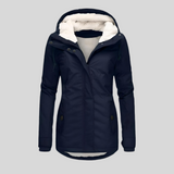 Veste d’hiver longue pour femmes | Capuche et doublure