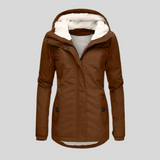 Veste d’hiver longue pour femmes | Capuche et doublure