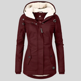 Veste d’hiver longue pour femmes | Capuche et doublure