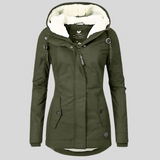 Veste d’hiver longue pour femmes | Capuche et doublure