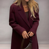 Manteau Femme Long Élégant | Boutonnage Double